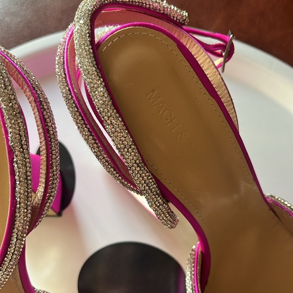 Mach & Mach Strass Bow Double Ankle-Strap Pumps size 10/Eu 40 - Picture 4 of 10